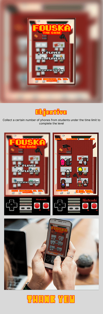 Fouska : 2D Retro Mobile Game Concept 2d design mobile app mobile game retro ui