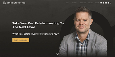 Darren Voros Webflow Website interactive website real estate ui ux web design webflow website