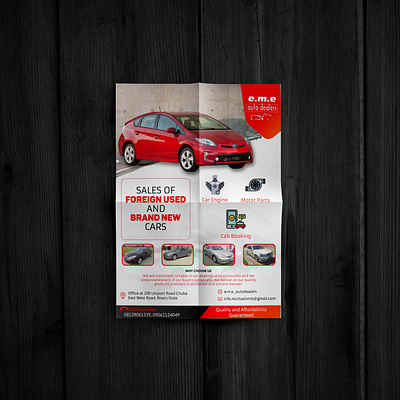 EME Auto Dealers Flyer Design advert advert design automobile branding dealership design flyer flyer design graphic design marketing poster poster design