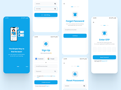 Login and Register User Interface Mobile Design