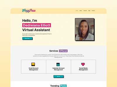 Retro Web Design for Virtual Assistant design figma responsive design typography ui web design website design wix wix website wix website design