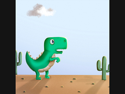 No Connection animation character character design design dinosaur illustration noconnection vector