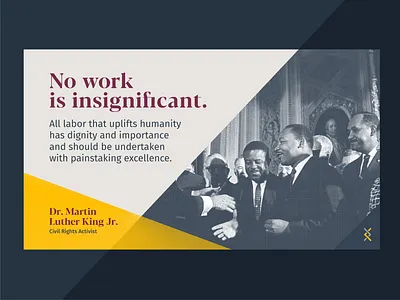 MLK Day Social Post design graphic design inspirational quote martin luther king martin luther king day martin luther king jr. mlk mlk day quote social post twitter post