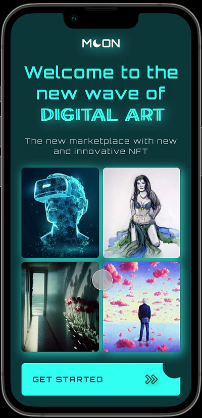 Case Study - NFT Marketplace app design ui