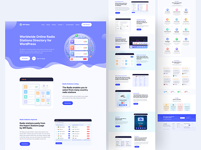WP Radio WordPress Plugin Landing Page UI UX Design by Ashikur Rahman ...