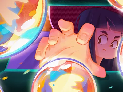 The witch's treasure branding childrens book design illustration