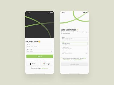 Sign Up Page — Daily UI mobile mobile app page sign up ui ux