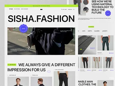 SISHA Fashion Website - Animation animation brand cloting ecommerce fashion home page homepage landing landing page landingpage onlineshop store uidesign userinterface uxui web site webdesign website website design