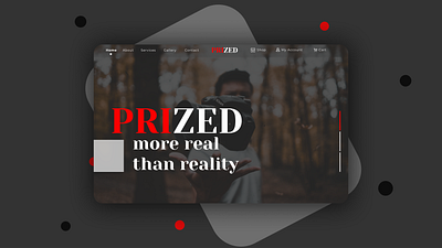 PRIZED - Revolutionizing Photography app branding design frames freelancer photography ui ux webapp website