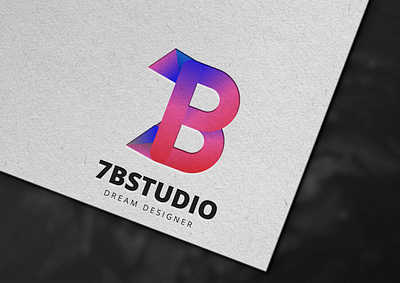 Company name is 7B Studeo. 3d animation branding design logo google logo graphic design logo logo maker motion graphics