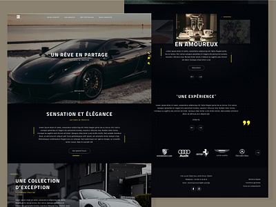 Luxury services - UI design car cars design graphic design luxury porche rent typography ui ux