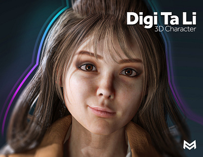Digi Ta Li / 3d character design 3d 3d character blender character character design design girl woman