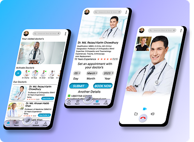 Medical Healthcare Service-Mobile app UI health service medical app ui medical mobile app ui mobile ui ui