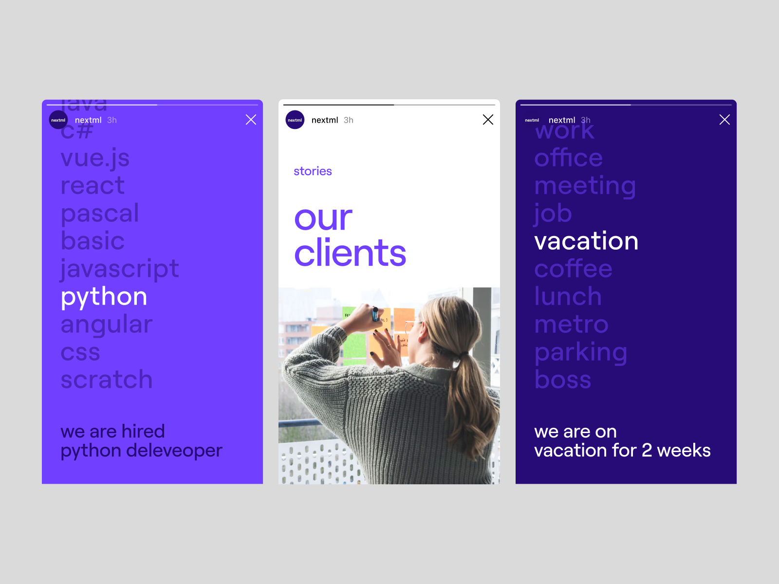 nextML: Brand Identity & Social Media banner brand branding clean facebook identity instagram merch minimal smm social media