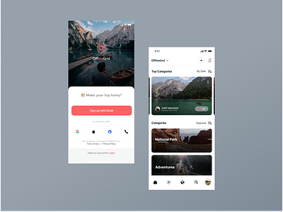 Social App - Travel UX/UI app application clean design disocver world ios make a trip minimal mobile app mobile design social app social network travel app travelers traveling travels trip trip app ui ux