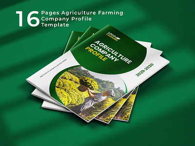 16 Pages Agriculture Company Brochure Template 16 pages 16 pages company profile agriculture banners bifold brochure booklet corporate crop design farmer farming flyer flyer artwork flyer design flyer template graphic design illustration marketing organic profile