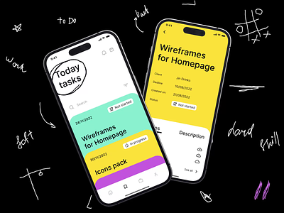 Task Board Mobile IOS App android animation app app design app interaction board dashboard design design ui ios management mobile mobile app mobile ui motion online task task management ui ux