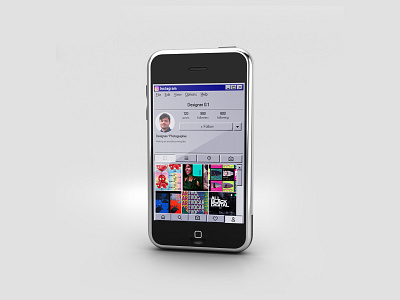 Retro Instagram UI Design instagram ui design rero retro theme ui design ui uidesignchallenge ux design visual design watchmegrow