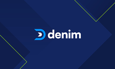 Denim – Freight Payment System Logo advertising arrow logo d icon d logo finance fintech fintech logo freight logistics payment transport transportation