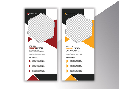 Roll up banner branding ctreative flyer graphic design motion graphics ui