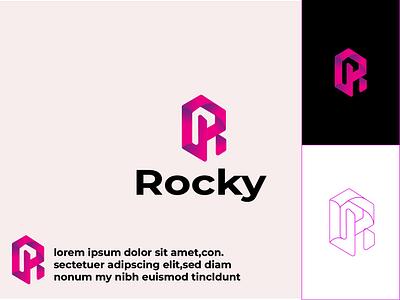 ROCKY R LETTER LOGO CONCEPT 3d animation brand identity branding colorful logo creative logo design graphic design illustration logo motion graphics r creative logo r letter logo r3d logo rbranding logo rcollorful logo rlogo rmodan logo rrocky logo ui