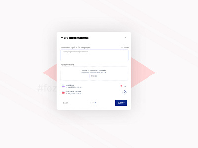 Project management Add attachement UI- graphic design ui uidesi uidesign
