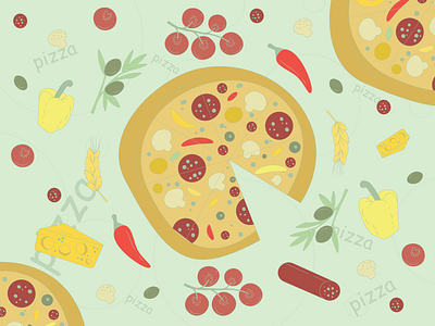 Italian pizza delicious design food foodporn graphic design illustration italianpizza pattern pictures pizza stikers tasty wallpaper