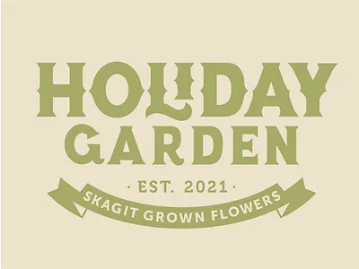 Holiday Garden Hand Lettered Logo by Type Affiliated branding design flower branding flower logo hand hand lettering lettering logo type affiliated