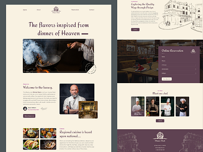 Dinner Duck - Restaurant Landing Page Design food business landing page minimal minimalist restaurant wensite ui uiux web design web ui web ui design website website design