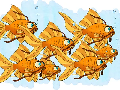 pattern fish branding design graphic design illustration vector