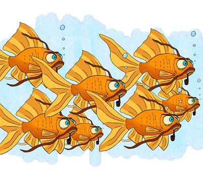 pattern fish branding design graphic design illustration vector