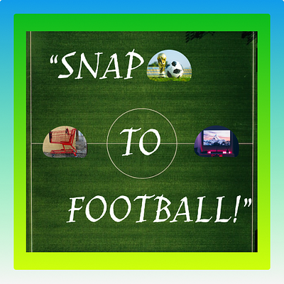 Snap To Football "APP ICON" 3d graphic design ui