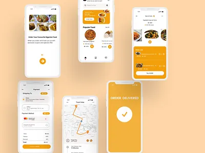 Food Ordering App app design food app graphic design mobile app product design ui uiux ux