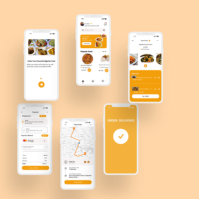 Food Ordering App app design food app graphic design mobile app product design ui uiux ux