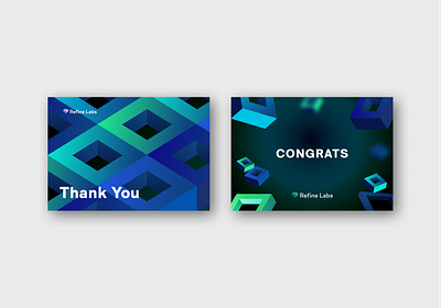 Branded Thank You & Congrats cards brand branding cards color graphic design pattern