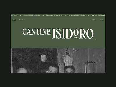 Cantine Isidoro / Homepage Design design digital design ui ui design web web design website