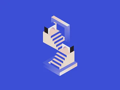 Staircase color gradient gradients graphic design illustration purple