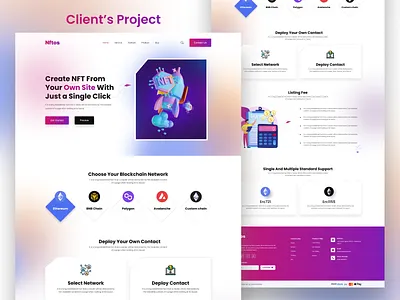 Nftos Nft Chain Landing Page art artist crypto crypto art cryptos currency design landing landing page landing page design nft nft art nftis nftos ui ux web web design website design