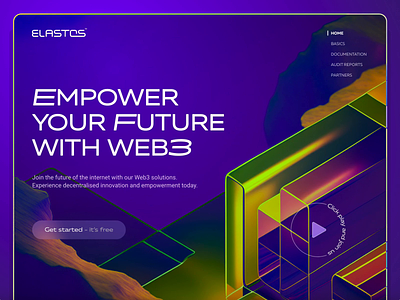 Elastos - Identity & Web 3d adobe xd animation branding company website concept design graphic design hero identity logo motion graphics technology ui user interface ux website