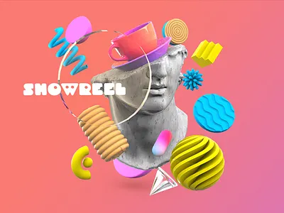 David's showreel icon 3d design graphic design illustration