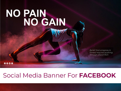 Social Media Banner For Fitness facebook ad campaign facebook post fitnes fitness banner fitness instagram post fitness post graphic design instagram post social media ui