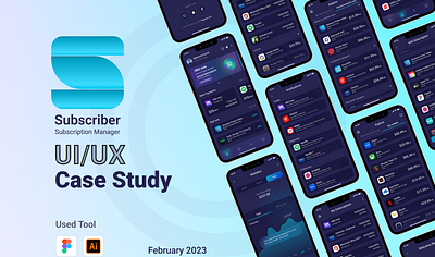 Case Study - Subscriber Subscription Manager app app design branding case study design graphic design illustration ios app landing page logo ui ux