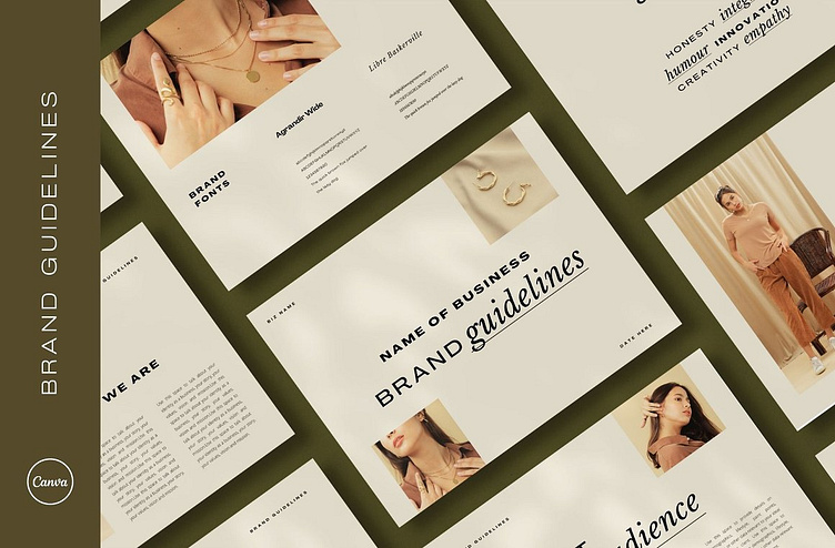 Brand Style Guide Template Canva #01 by Brokobro on Dribbble