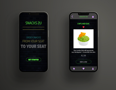 Movie Theater Snack App Case Study app design designer graphic design illustration ui ux