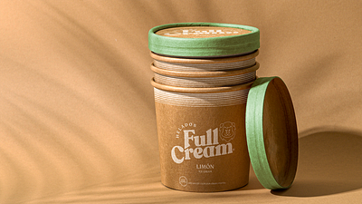 Full Cream - Ice Cream brand branding colors design graphic design logo packaging