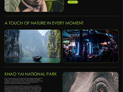 Landing page for Thailand tours branding corporate design design lan landing page ui user interface web