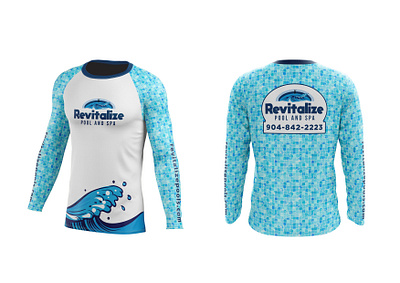 Branding-Revitalize Pool & Spa active wear ball cap beach towel branding fishing shirt illustration logo logo design polo prints shirt textile branding