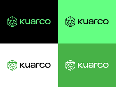 Kuarco | Logo Design atom atomo brand branding clean design dot geometric graphic design hexagon logo logodesign logotipe mark minimal proton quarks vector