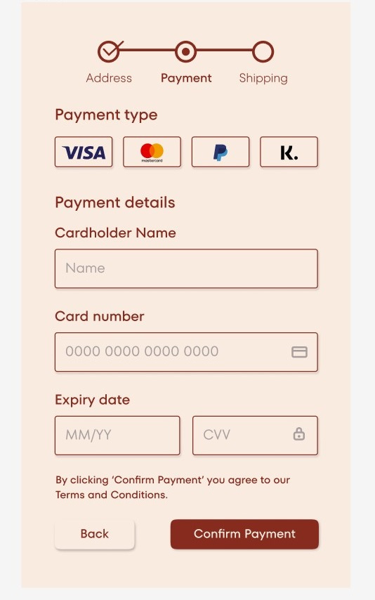 Checkout Page UI checkout confirmation design figma graphic design mobile payment ui ux vector