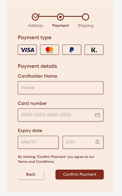 Checkout Page UI checkout confirmation design figma graphic design mobile payment ui ux vector